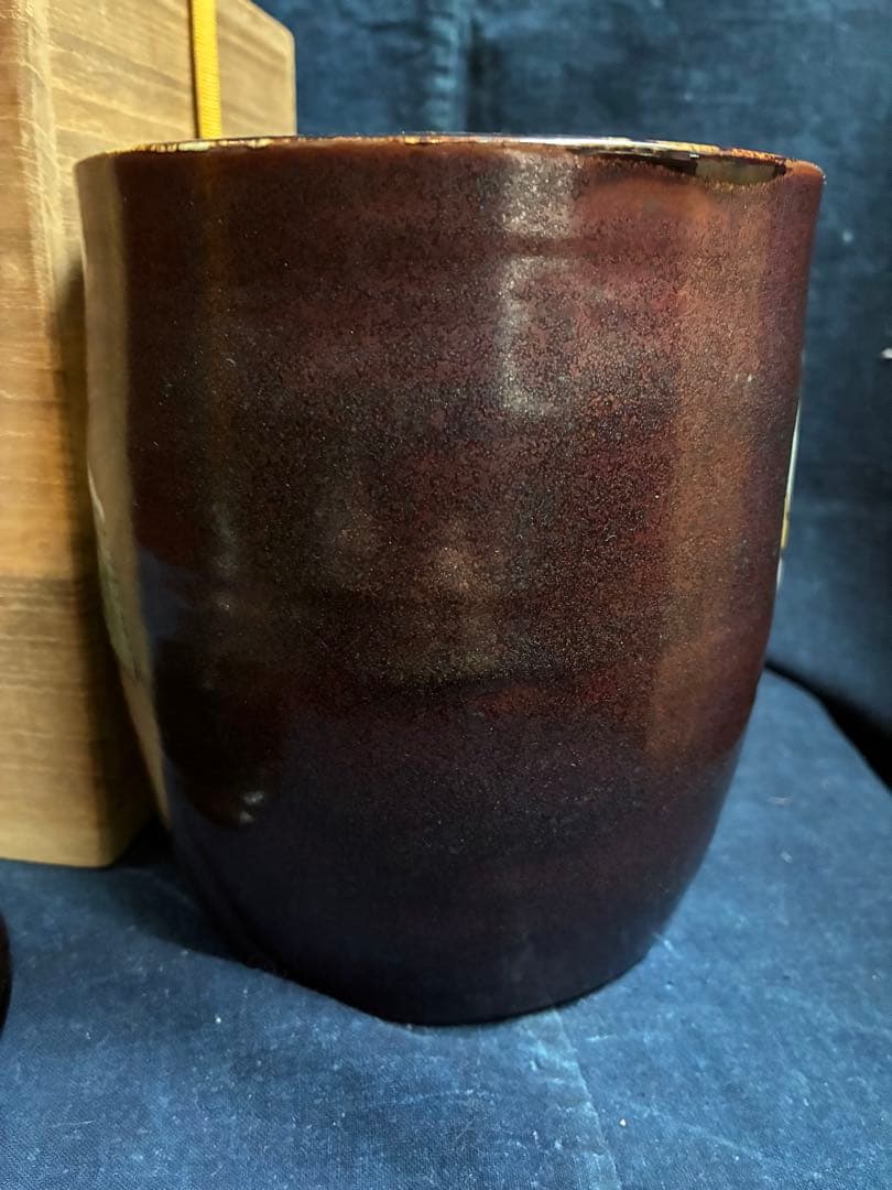 茶道具　水指　須田菁華　三代須田青華　傷無し　共箱　九谷焼