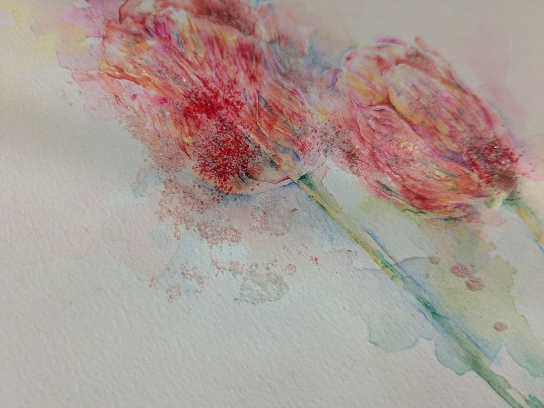 【水彩画・原画】炎のように