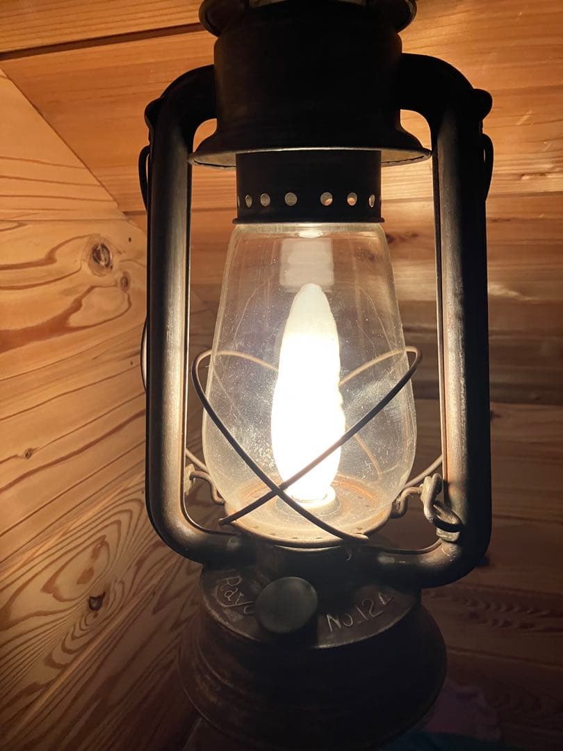 ビンテージ　Rayo レイヨー ランタン　No.124 電球　改造　レトロ