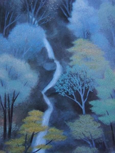 東山　魁夷 、【渓泉】、希少画集画、新品高級額・額装付、状態良好