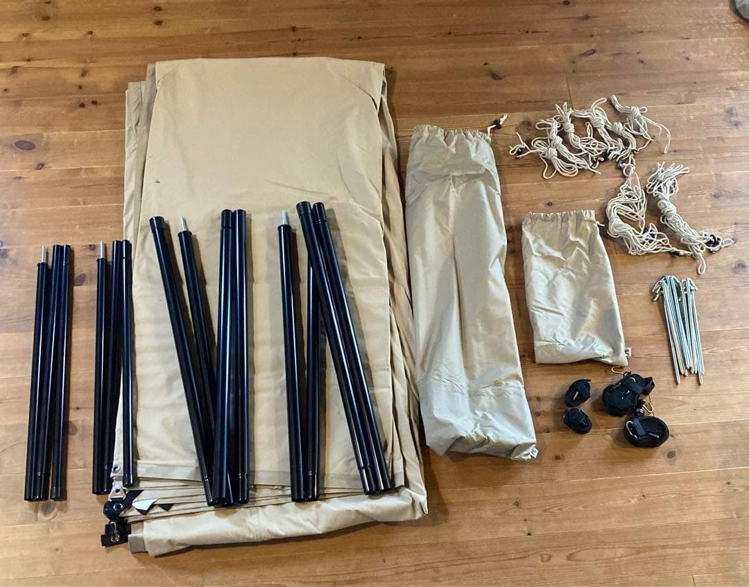 サバティカル タープ マリポサL TC スクエア型 キャンプ ライトベージュ