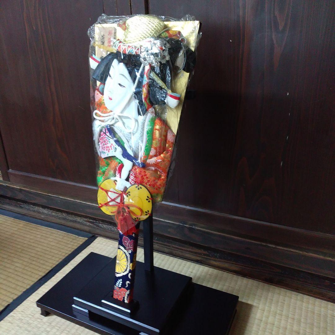 羽子板　60センチ　吉徳大光　「浅妻」　台座付