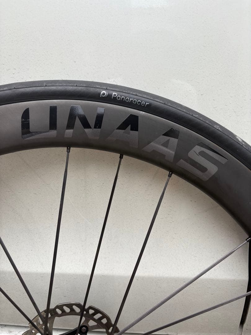 UNAAS X50 カーボンスポーク　セラミックベアリングホイール前後　700c