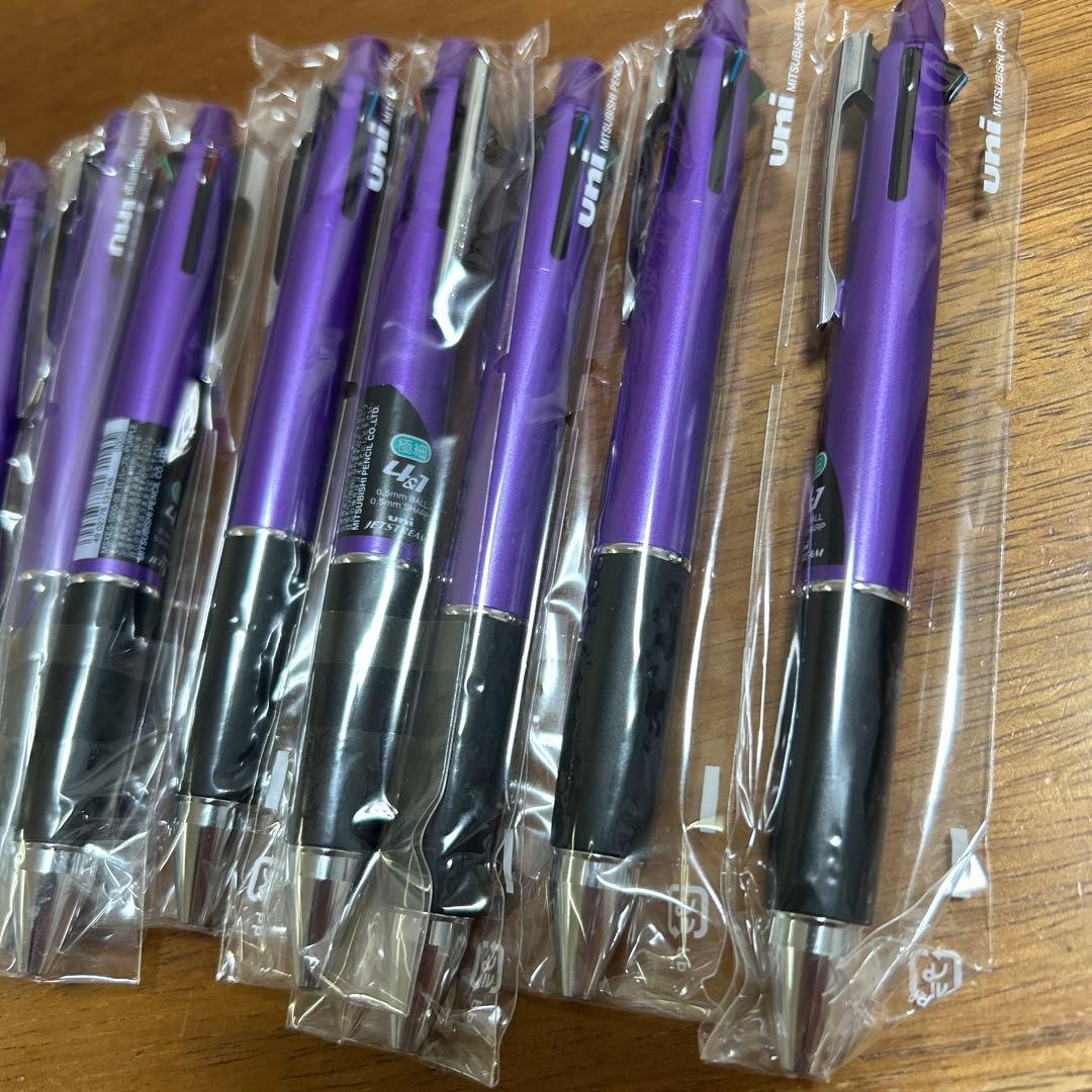 uni ジェットストリーム ボールペン 紫色 9本セット