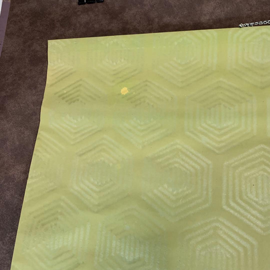 【珍品】掛軸　和暦天明～米価表 推移　黄緑色