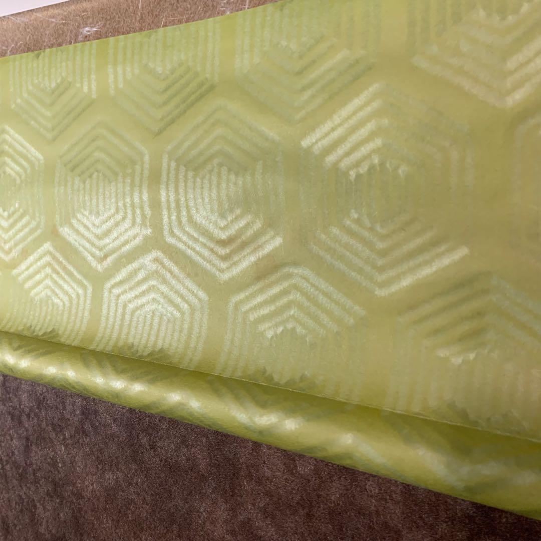 【珍品】掛軸　和暦天明～米価表 推移　黄緑色