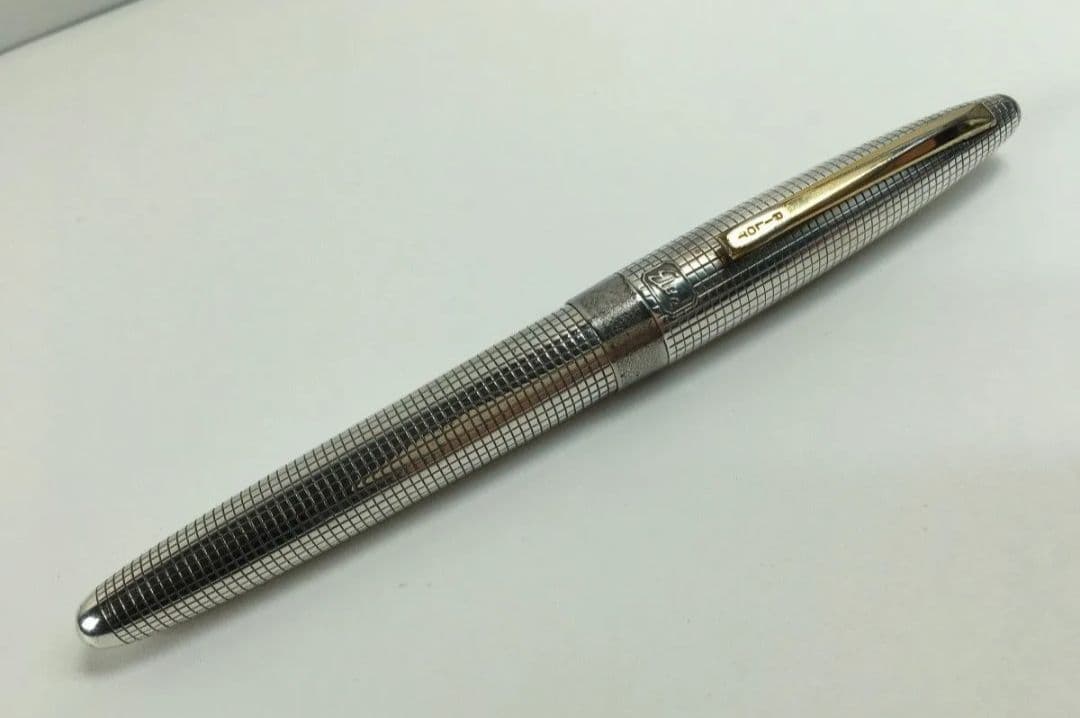 PILOT　Elite　パイロット　エリート　万年筆　純銀　ペン先18K750