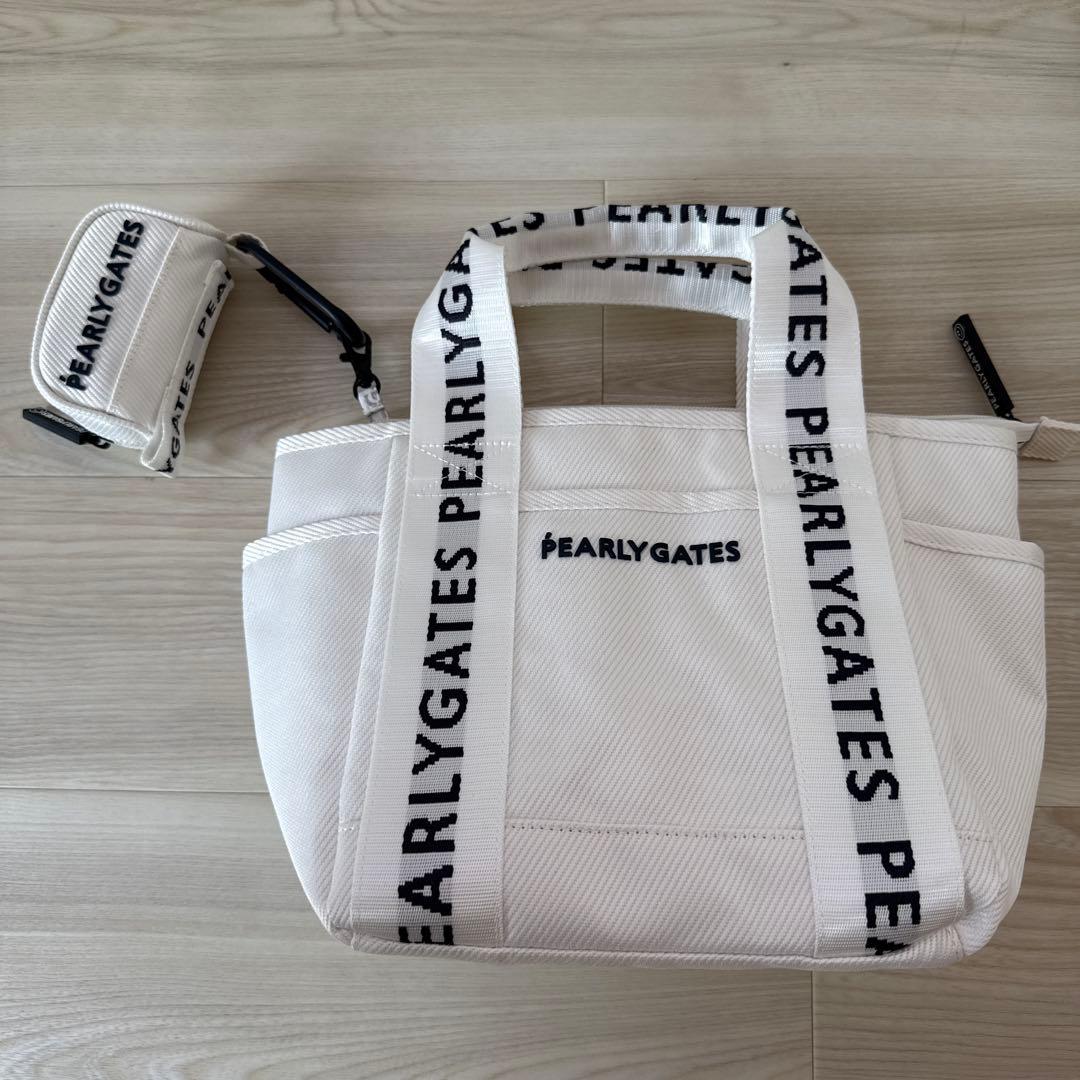 パーリーゲイツ　カートバッグ　ミニバッグ　トートバッグ　白　ホワイト　25年購入
