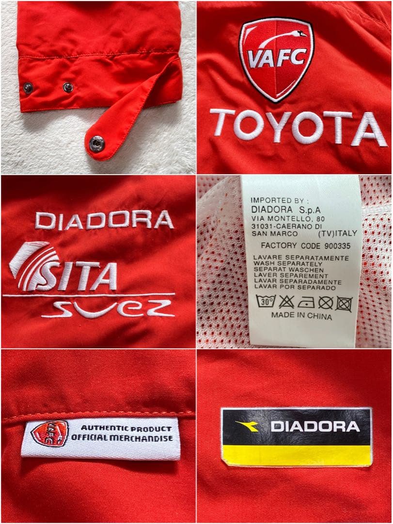 DIADORA ヴァランシエンヌFC ナイロンジャケット ウインドブレーカー