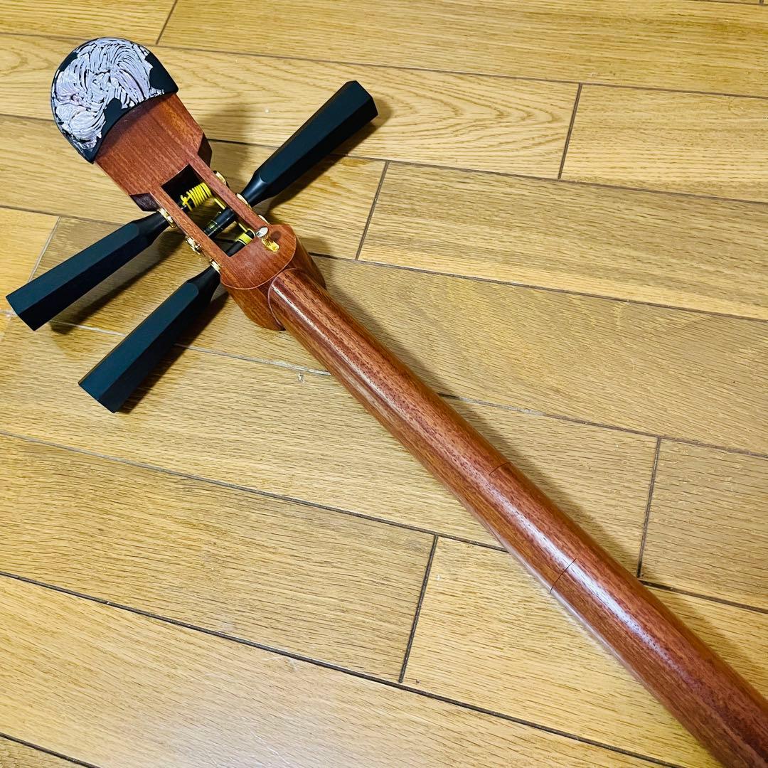 【希少品】津軽三味線 3cm 三味線 和楽器 弦楽器 破れなし　送料込み