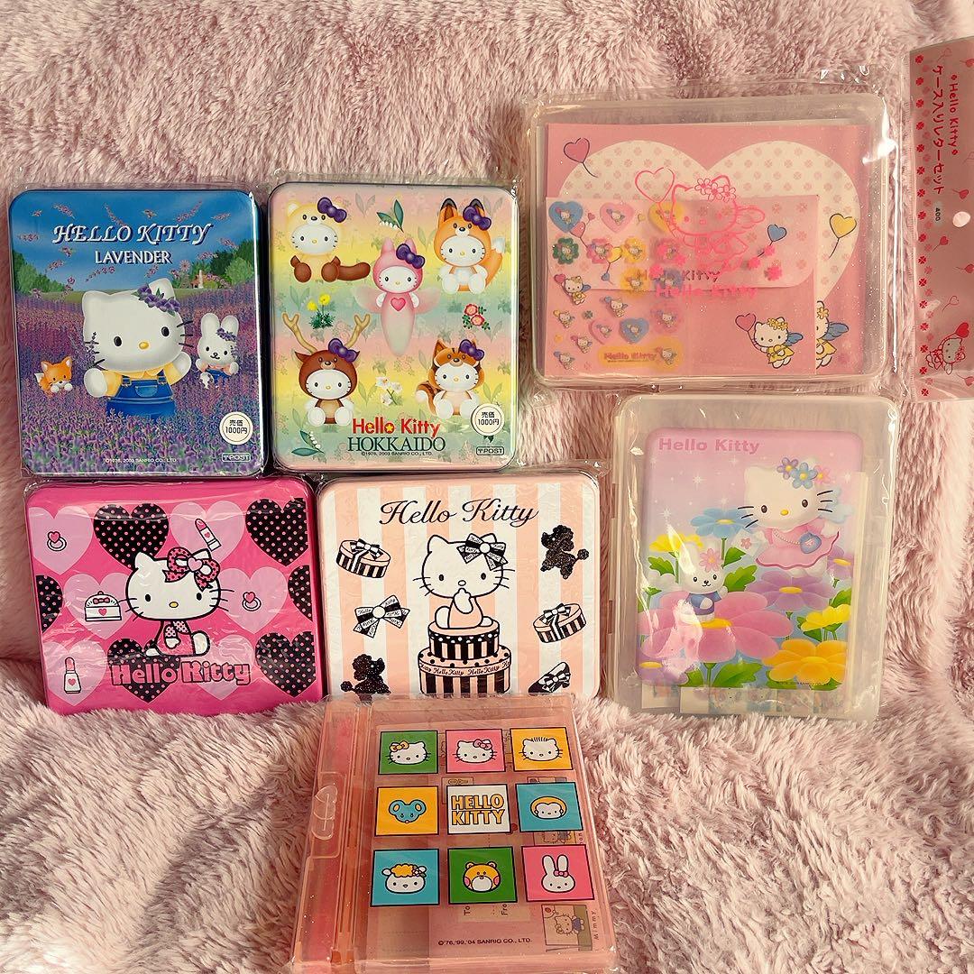 希少レア　ハローキティ　レターセット　まとめ売り　平成レトロ　サンリオ　ケース