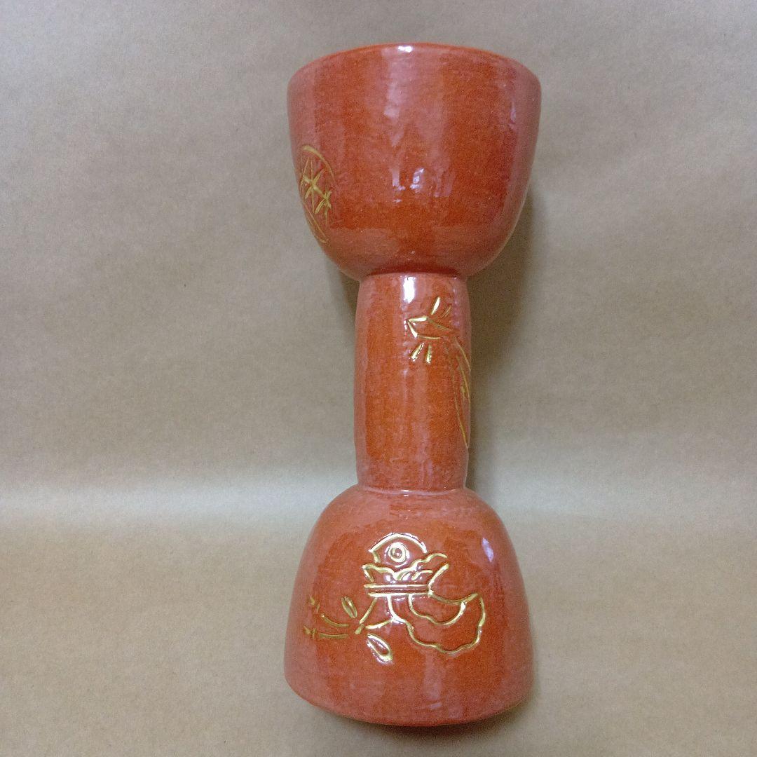 茶道具　赤鼓胴花入