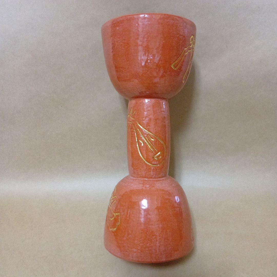 茶道具　赤鼓胴花入