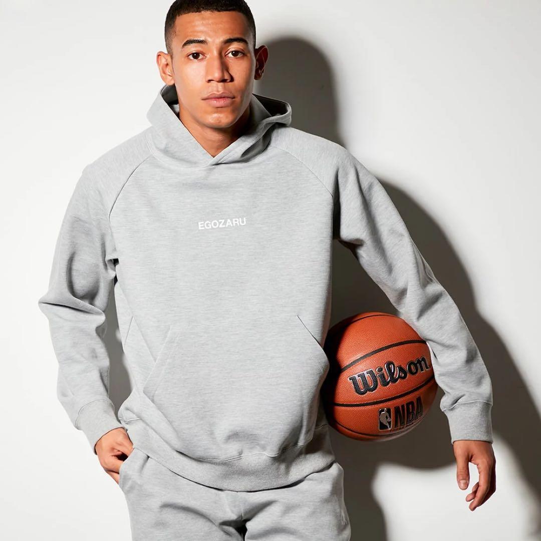 エゴザル　スウェット　スウェット プルオーバーパーカ　グレー　Mサイズ