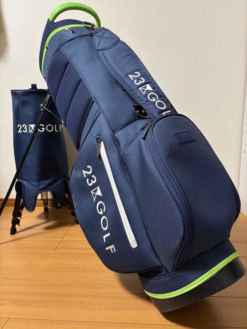 23区GOLF スタンド式 軽量キャディバッグ ネイビー