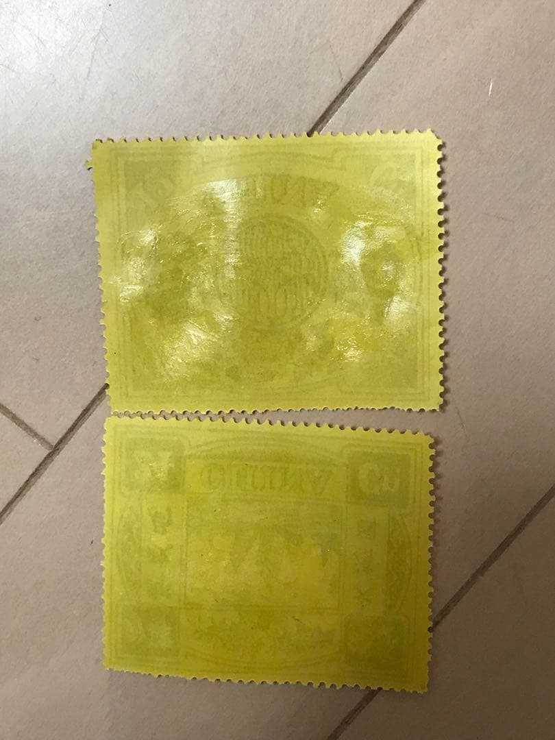 大清国　郵便局？切手模様