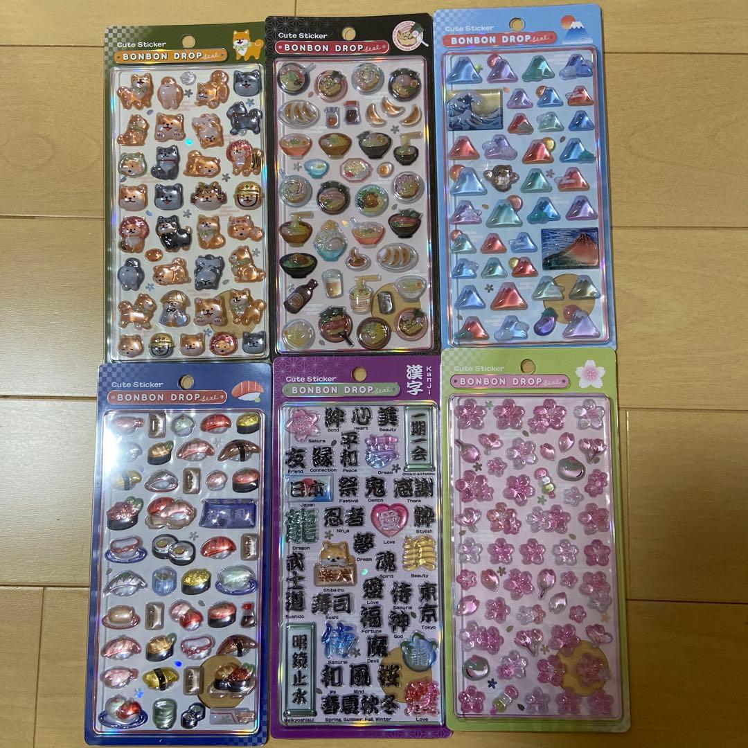 【正規品、新品未開封】BONBON DROP 和柄6枚セット