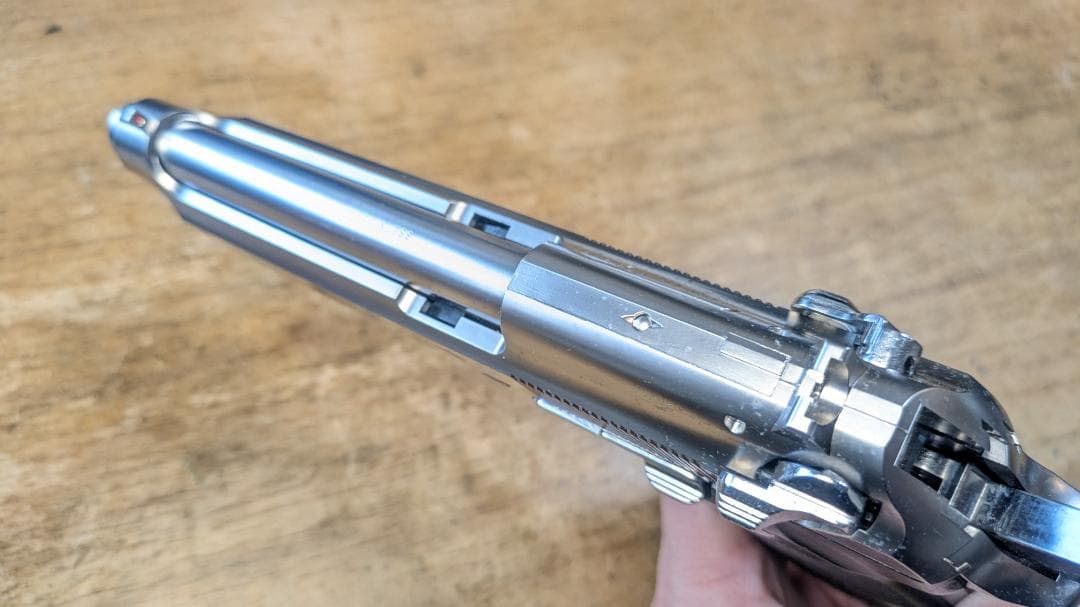 東京マルイ M92F クロームステンレス ガスブローバック　動作OK 美品