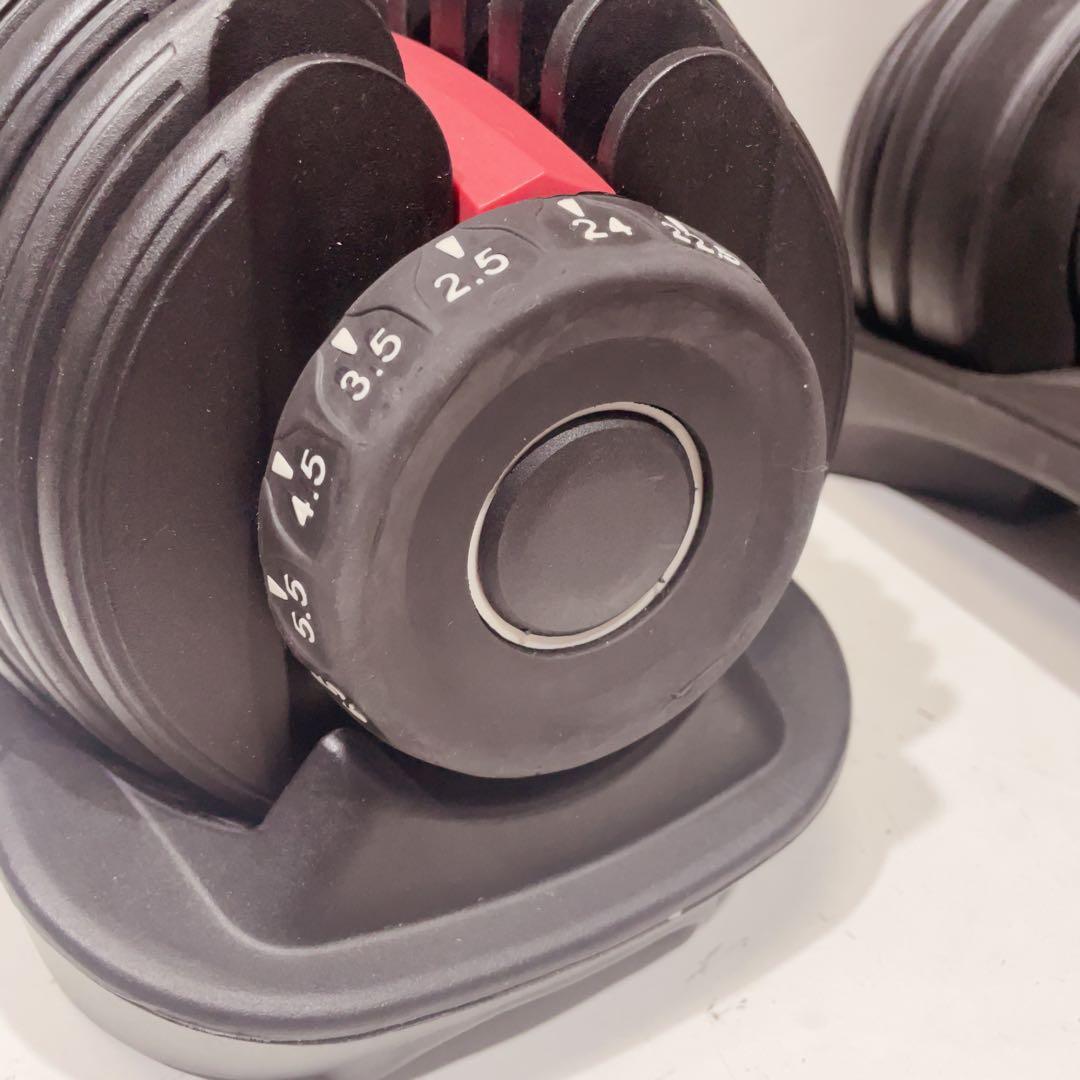 可変式ダンベル　24kg2個セット ダイヤル15段階　筋トレ　腕力トレーニング