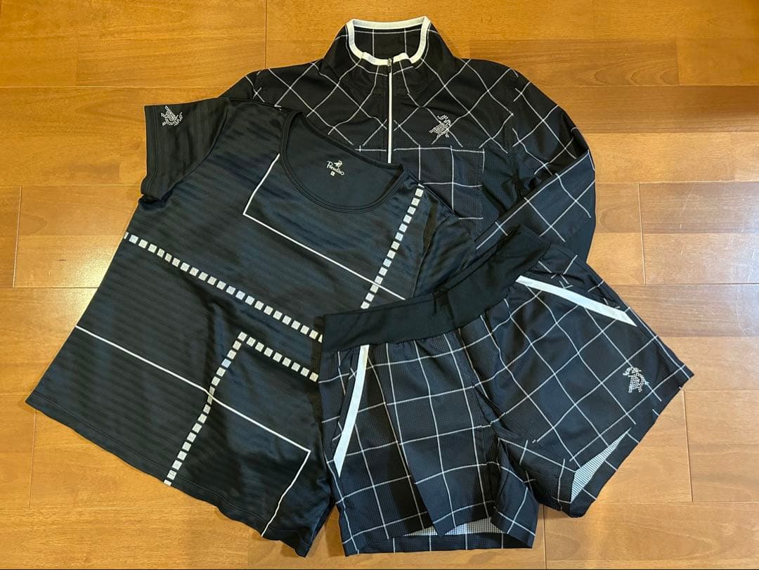 パラディーゾブルゾン＆ゲームシャツ＆ショートパンツセット　夏物　シルバーラメ