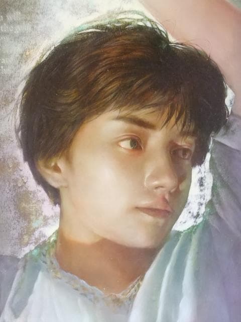 美術館収蔵にお勧め !巨匠 松村 繁氏の油彩細密画「出会う日まで」師は野田弘志氏