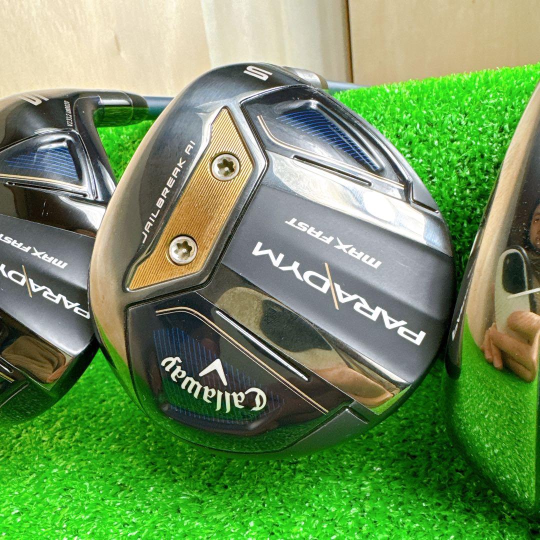 【美品】 キャロウェイ パラダイム MAXFAST 1w 5w 5u 3本セット