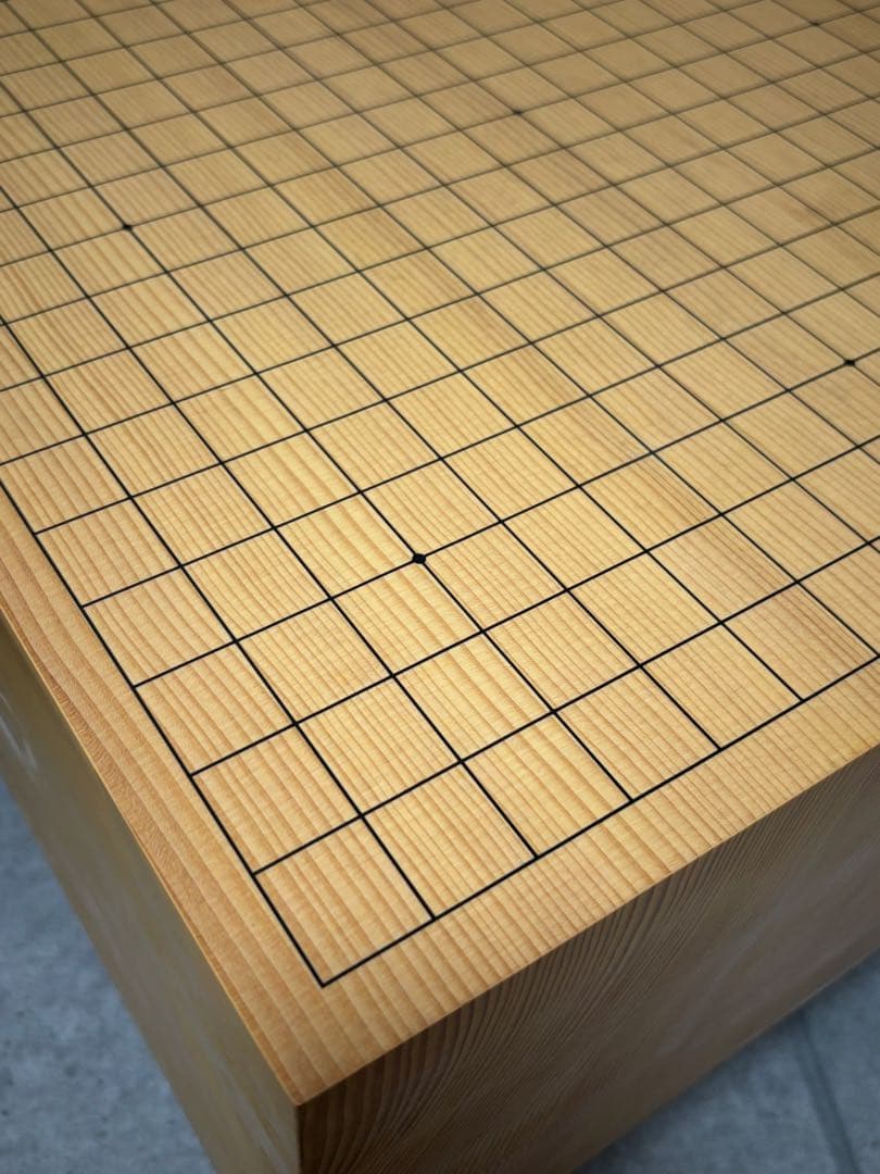 榧　柾目　厚み17.5センチ　碁盤　碁石セット