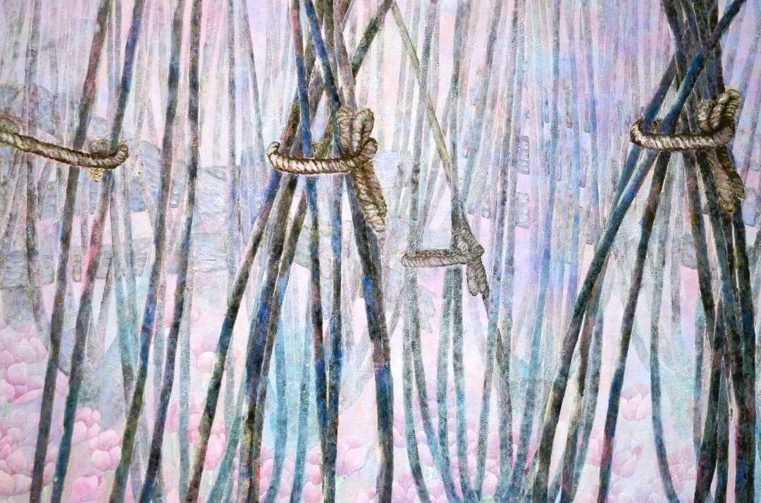 【 「天光」 岩絵の具】東山魁夷の流派・美術家協会会員