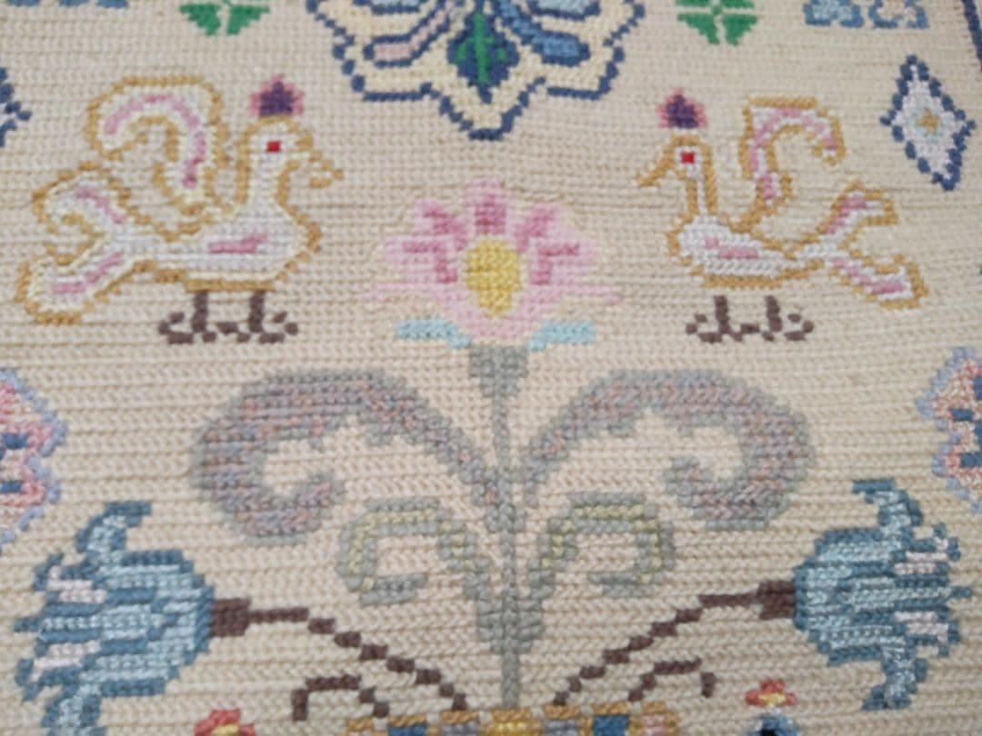 フランスアンティーク 刺繍 壁飾り ハンドステッチ タペストリー ポスター#3