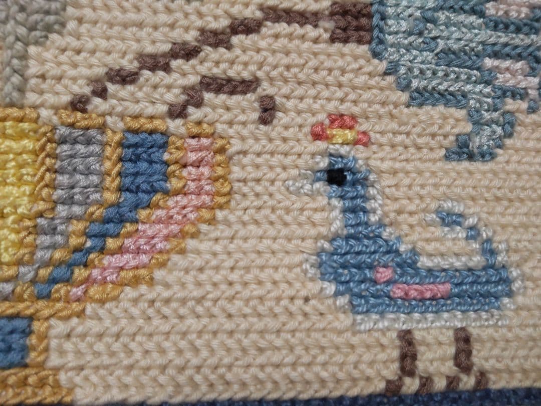 フランスアンティーク 刺繍 壁飾り ハンドステッチ タペストリー ポスター#3