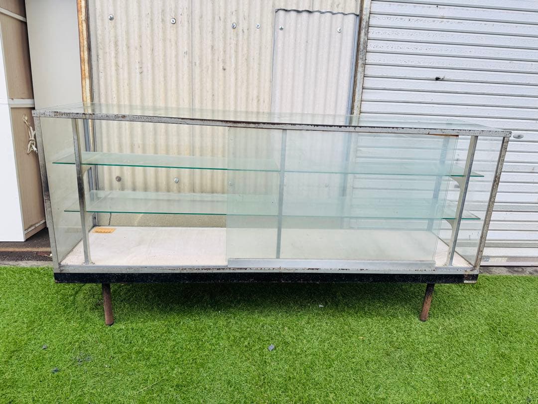 福岡発 直取り限定 ショーケース ガラスケース 飾り棚 182cm 扉付き