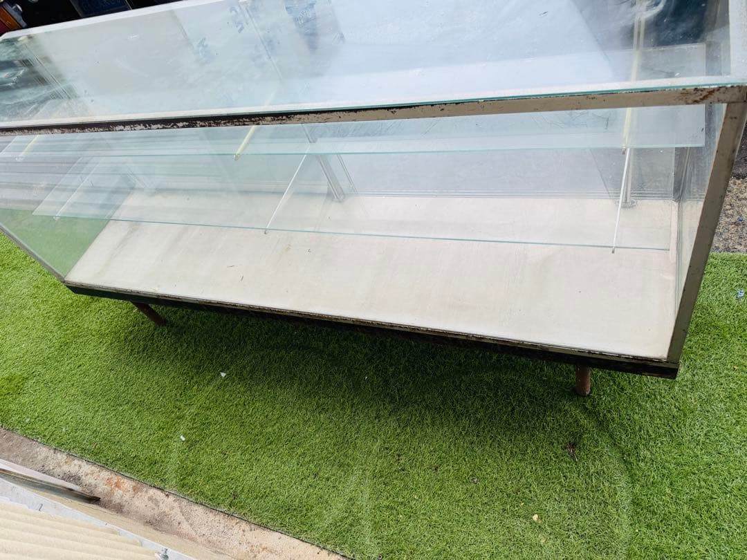 福岡発 直取り限定 ショーケース ガラスケース 飾り棚 182cm 扉付き