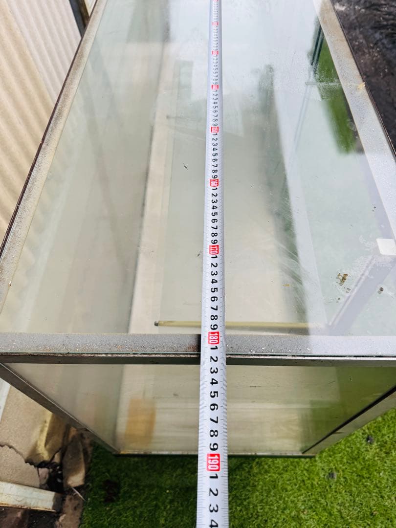 福岡発 直取り限定 ショーケース ガラスケース 飾り棚 182cm 扉付き