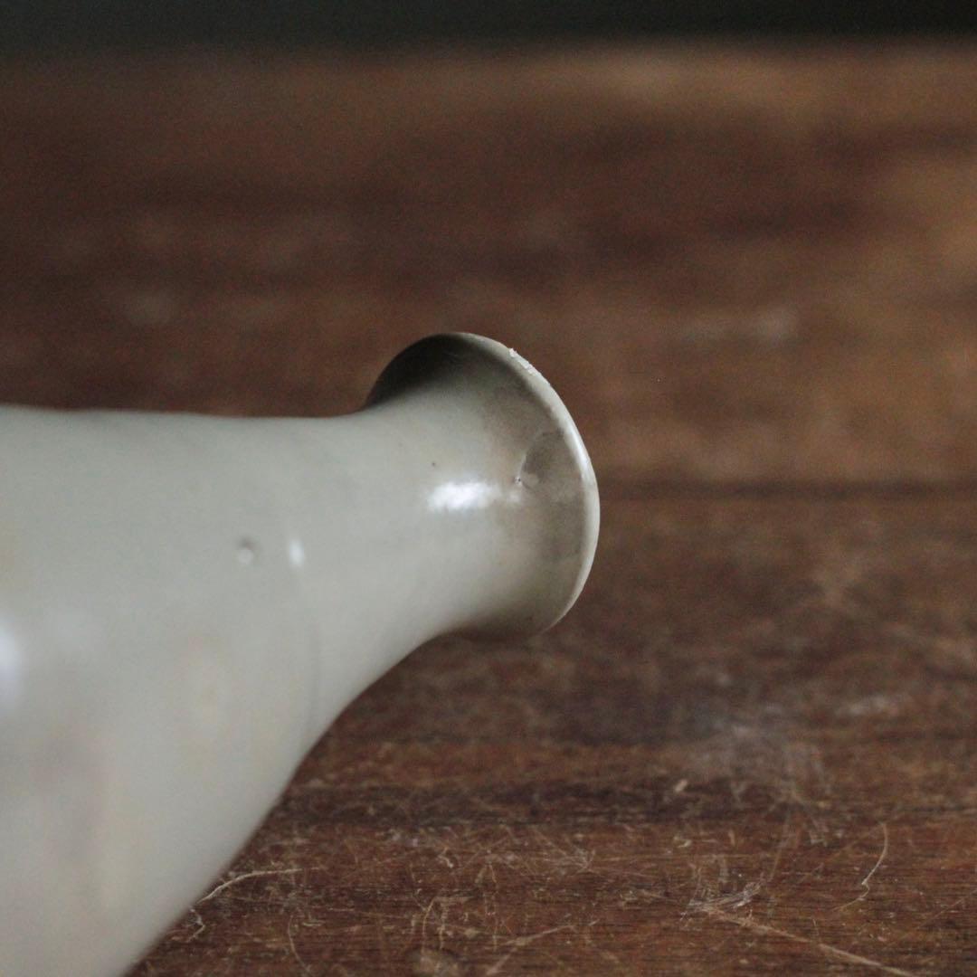 白丹波のような釉肌の瓶 古美術 古道具 花器 花入 アンティーク 徳利不可