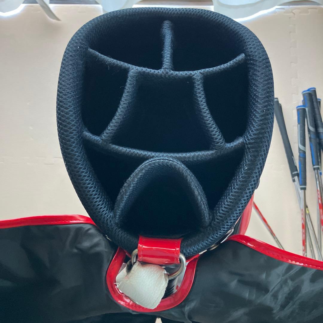 new balance ゴルフキャディバッグ ホワイト/レッド