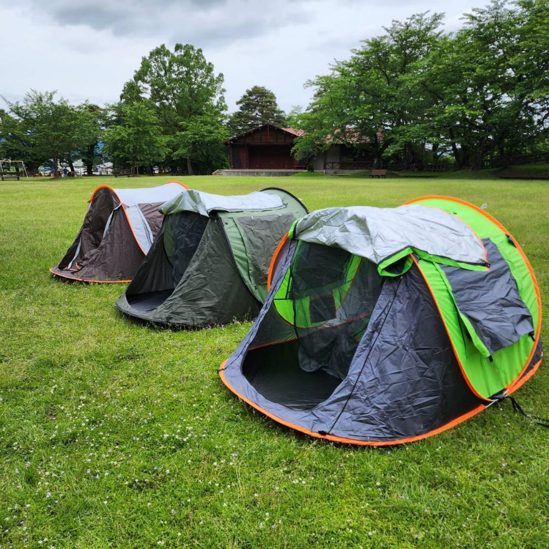 キャンプテント♪ アウトドア　キャンプ　BBQ グリーン&オレンジ