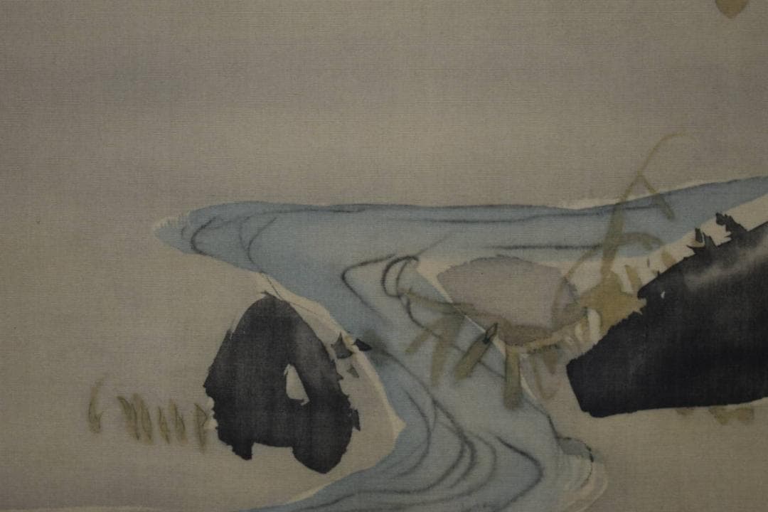 複製/尾形光琳/躑躅図/ツツジ図/大幅/工芸/桐共箱付/布袋屋掛軸HF-613