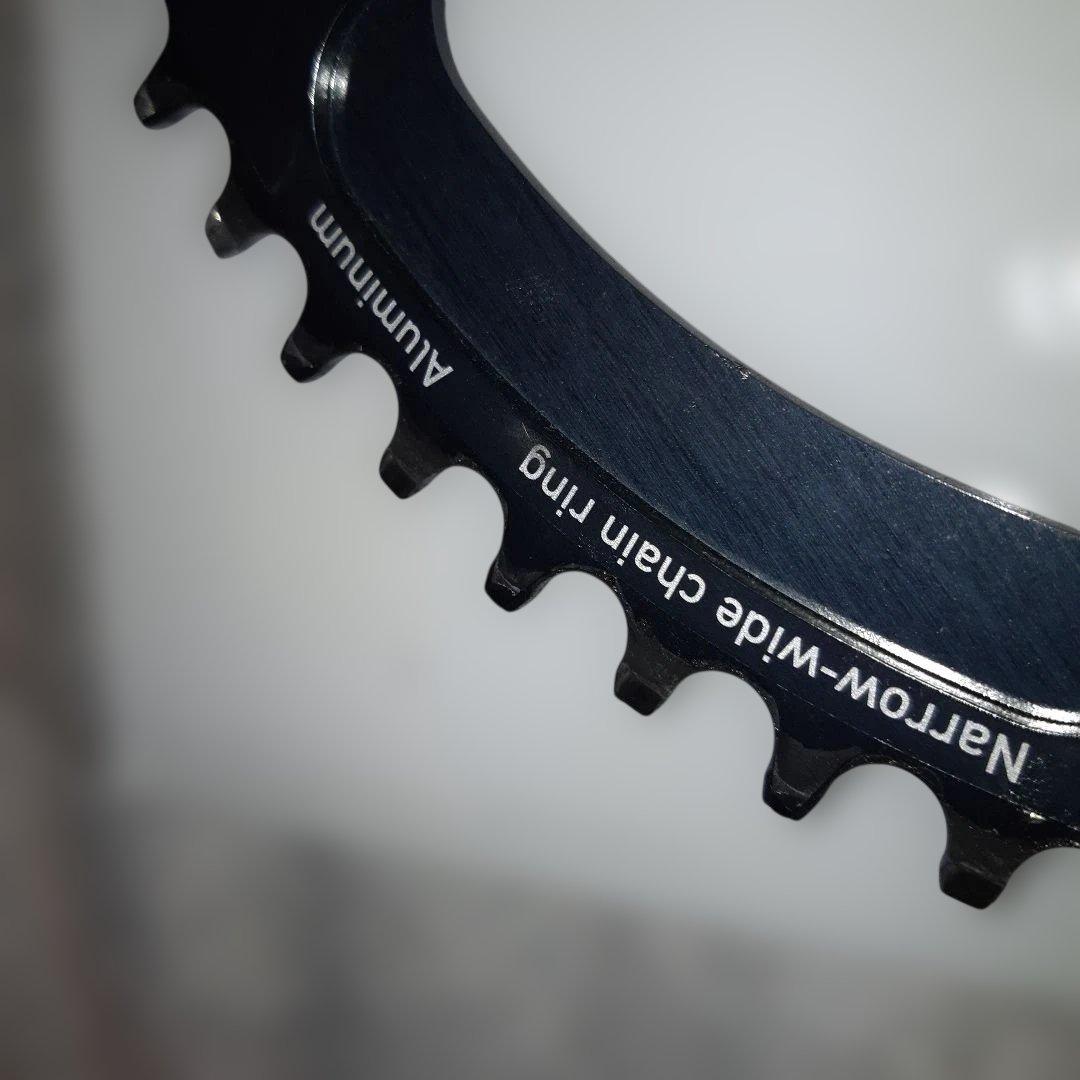 【美品】メローズユナイテッドピースキーパー チェーンリング54Tピューターグレイ