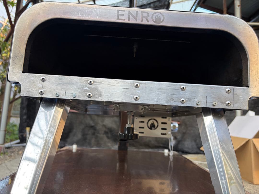 ENRO ポータブルガス式ピザ窯　温度計付き