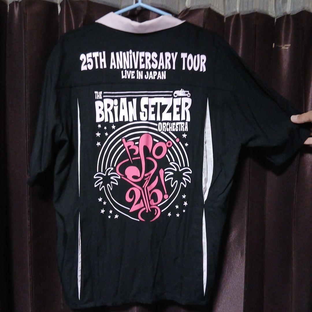 ブライアン・セッツァーオーケストラ２５周年JA ボーリングシャツはレーヨン生地