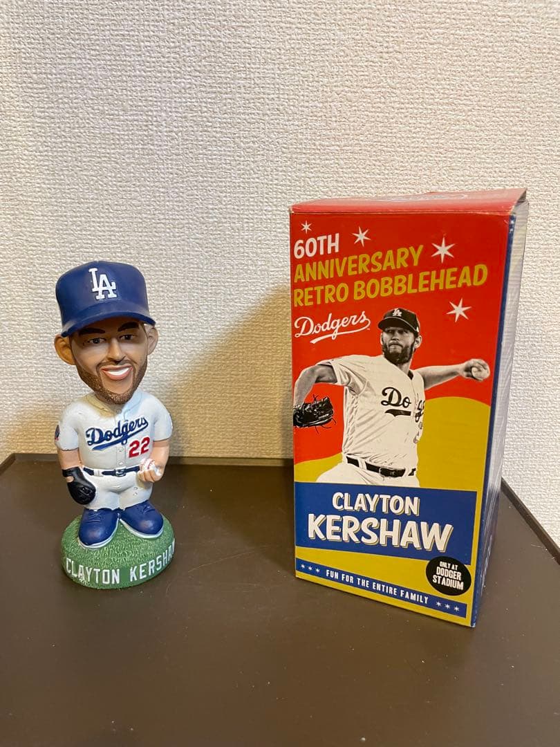 クレイトン・カーショウドジャースタジアム 60周年記念球場配布ボブルヘッド