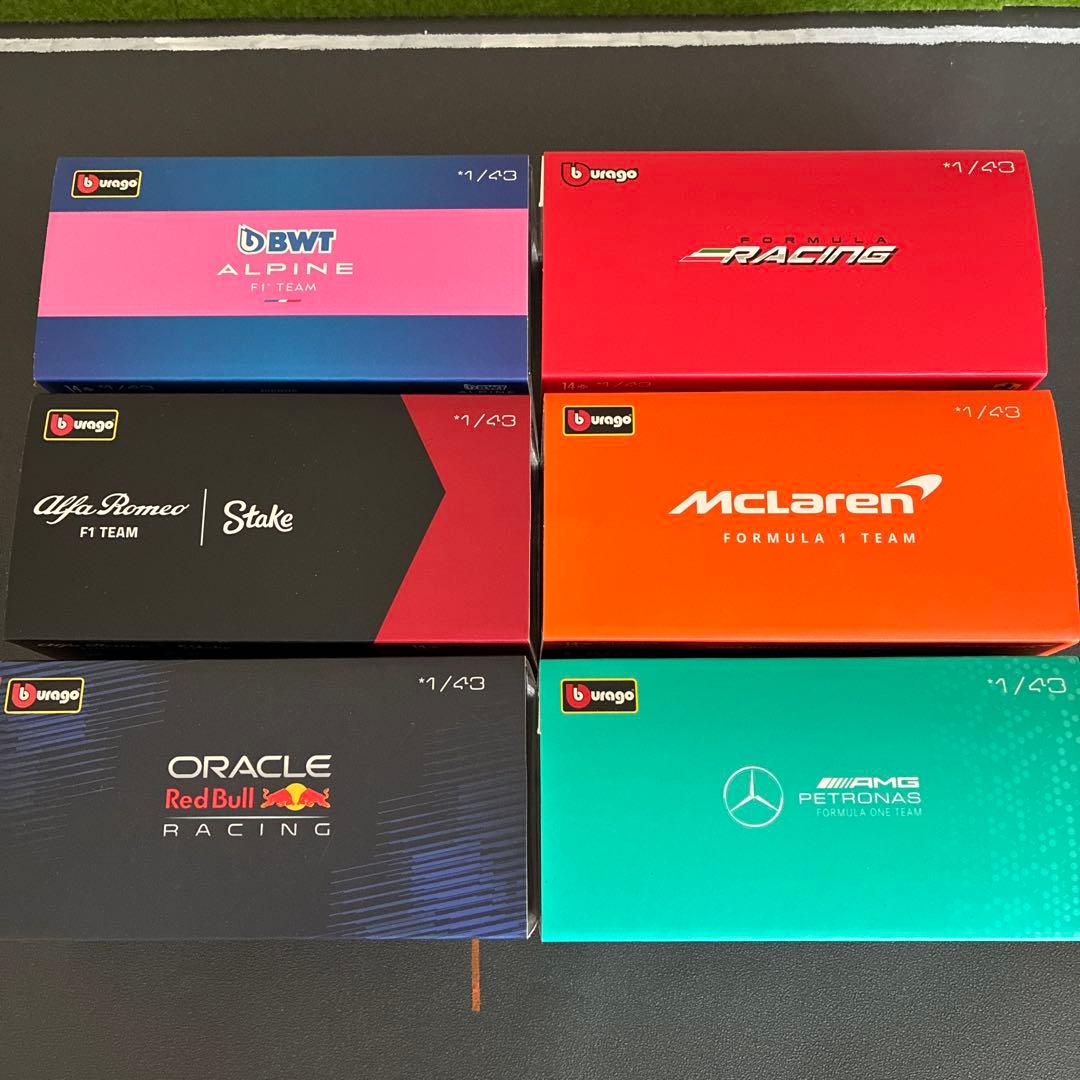 Burago 1/43 ミニカー F1 2023 6台セット ドライバーあり