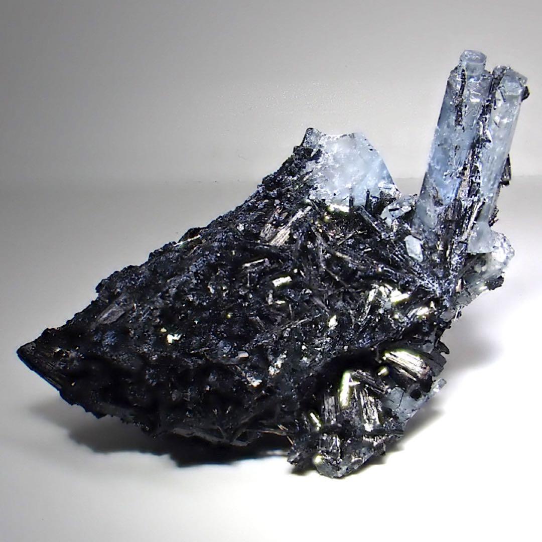 【ナミビア/エロンゴ産】アクアマリン＆ブラックトルマリン(ショール)