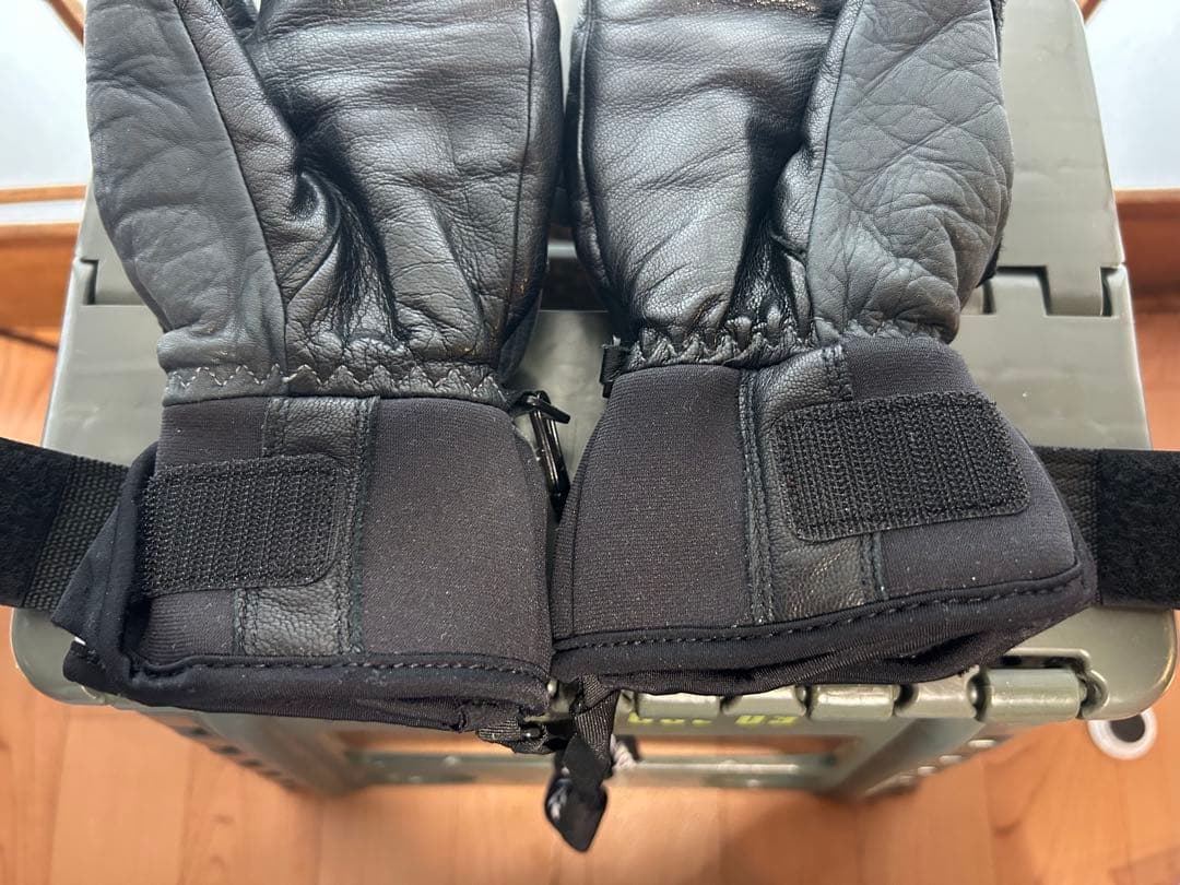 HESTRA ヘストラ サイズ5 スリーフィンガー フルレザー グローブ