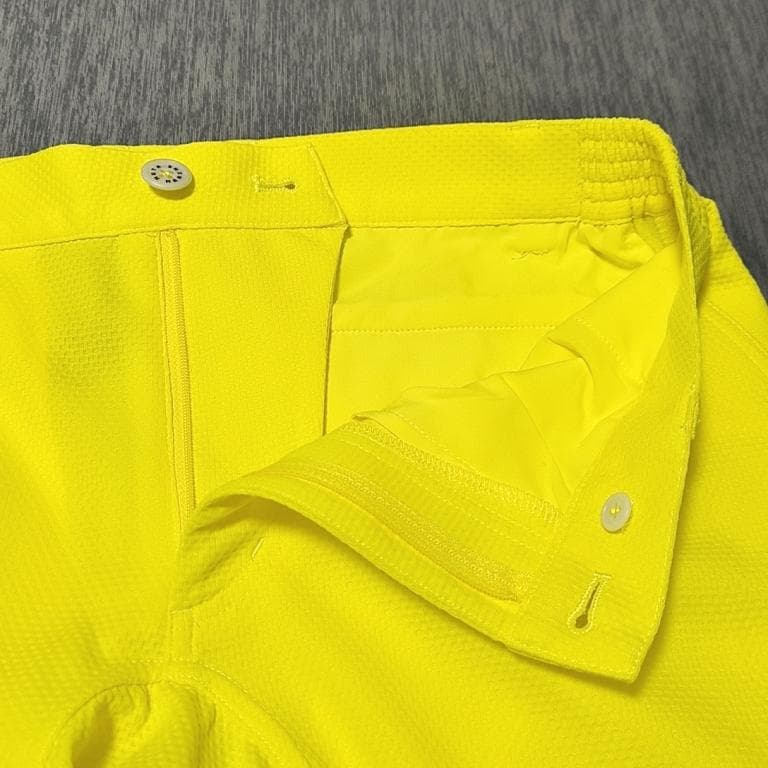 新品　ムータマリン　MUTA　メンズ　ショートパンツ　サイズ5　イエロー　ゴルフ