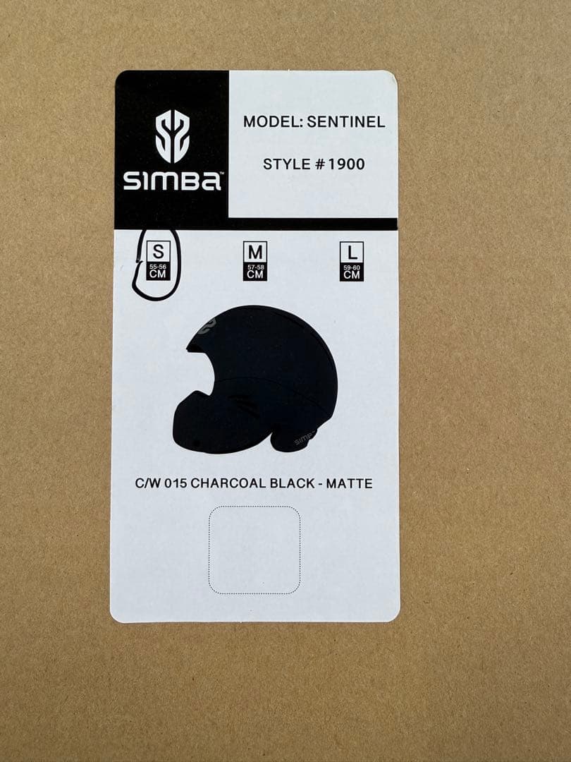 SIMBA マットブラック サーフィンヘルメット サイズS