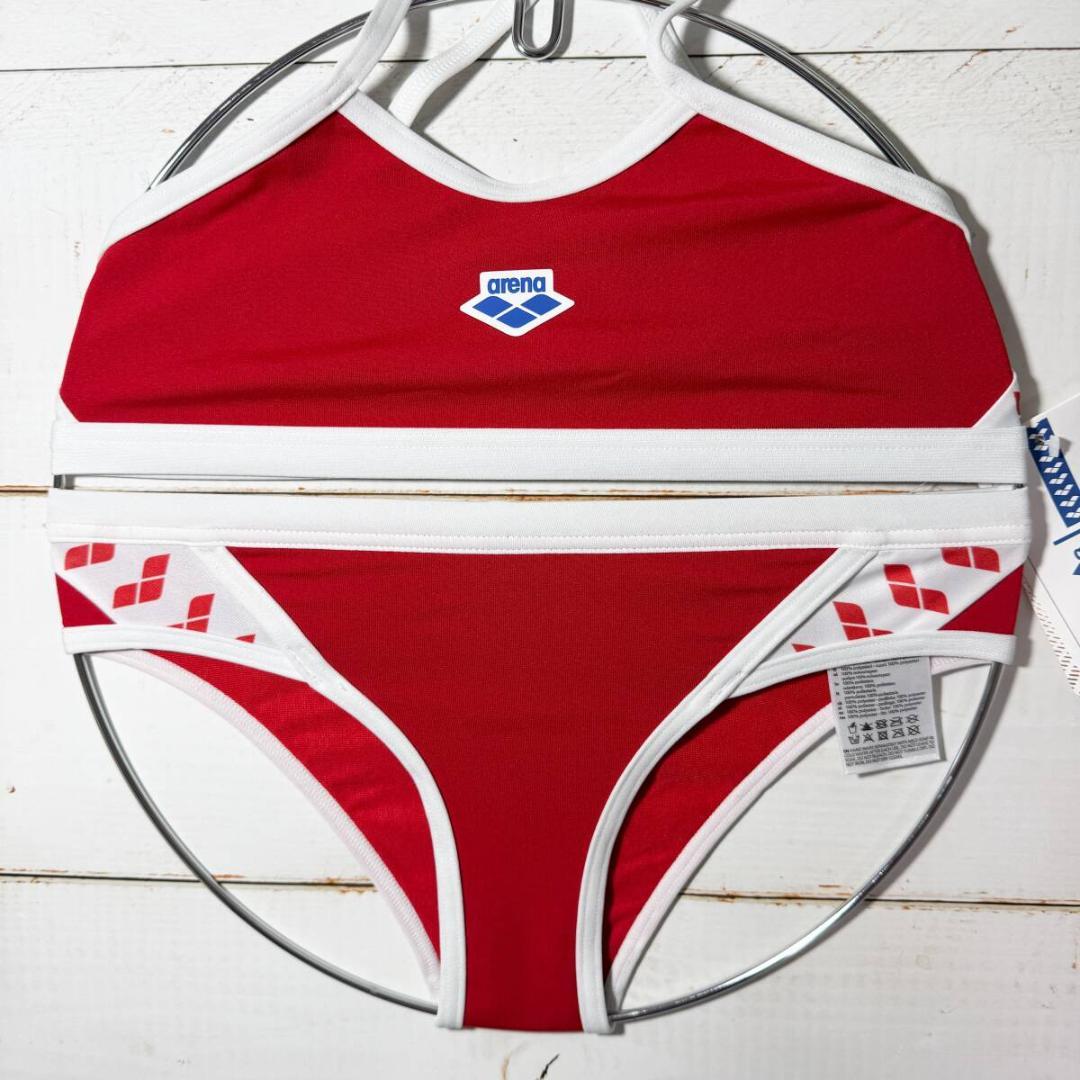 Arena 女性用 ビーチバレー ツーピース ビキニ ブルマ Red USA26