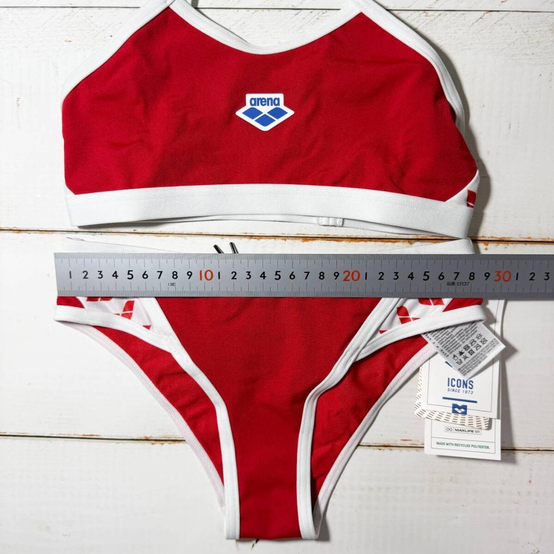Arena 女性用 ビーチバレー ツーピース ビキニ ブルマ Red USA26