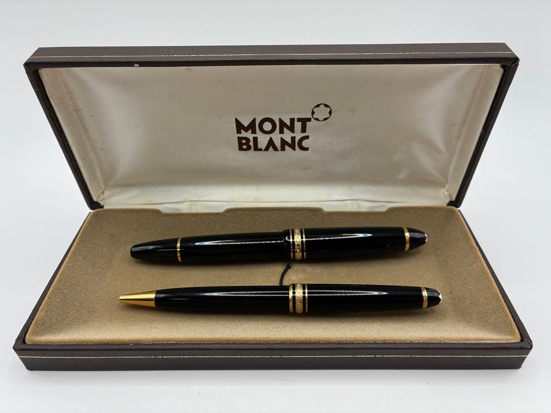 美品 モンブラン　マイスターシュテュック　万年筆 ボールペン セット 14k