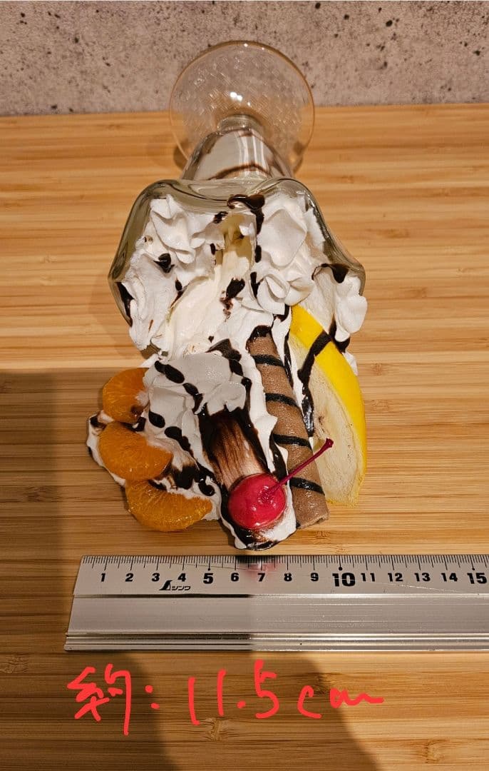 食品サンプル★倒れたパフェ